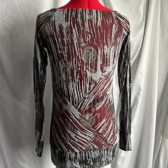 XS34 Bcbgeneration sheer patterned long sleeve - Picture 5 of 10